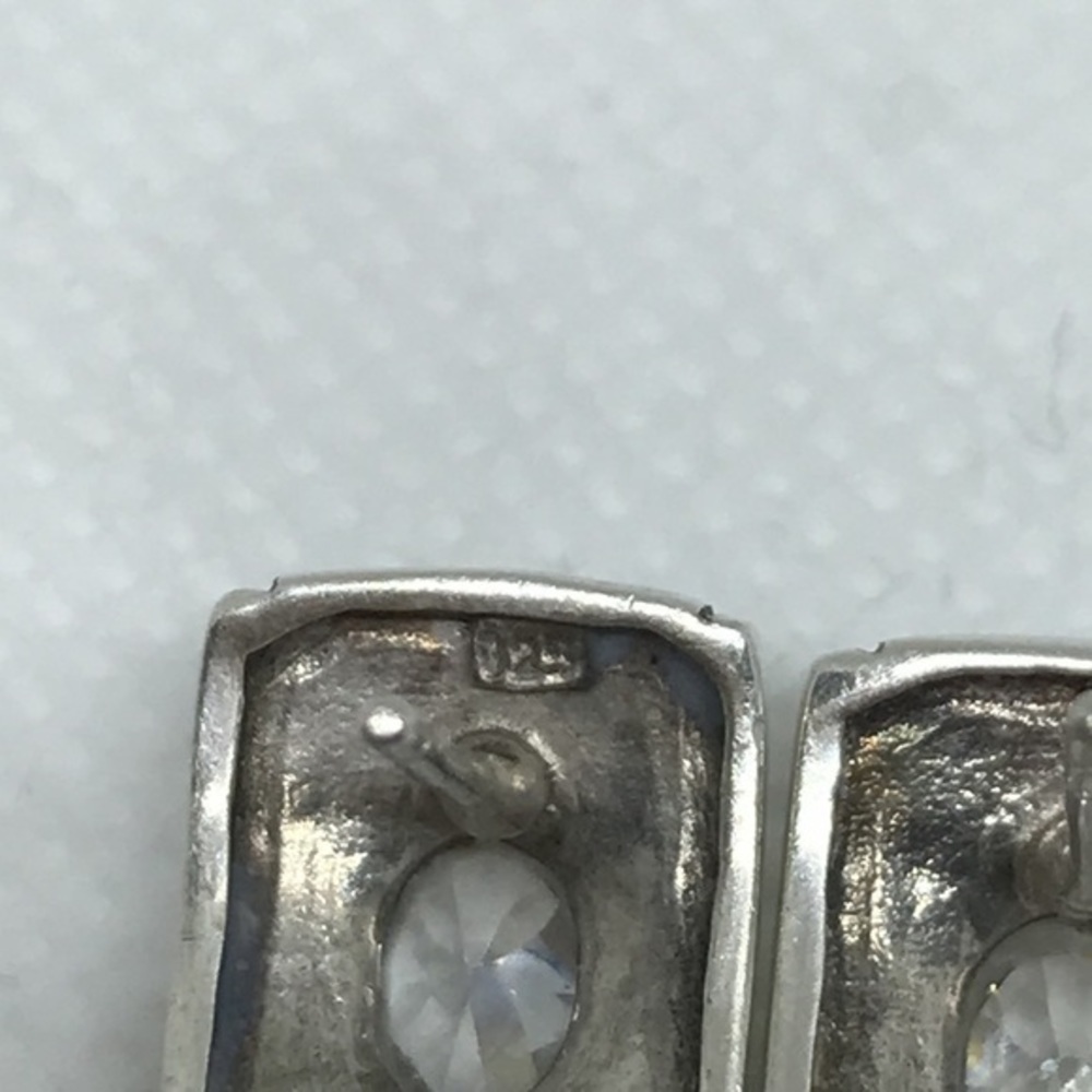 Fine 925 Silver Swarovski Crystals Earrings ✨ - Picture 4 of 4